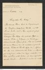 Nachlass Franz Steindachner, Brief von Hector F. E. Jungersen an Franz Steindachner (15.10.1907), Inv.Nr. 262.03, Seite 1